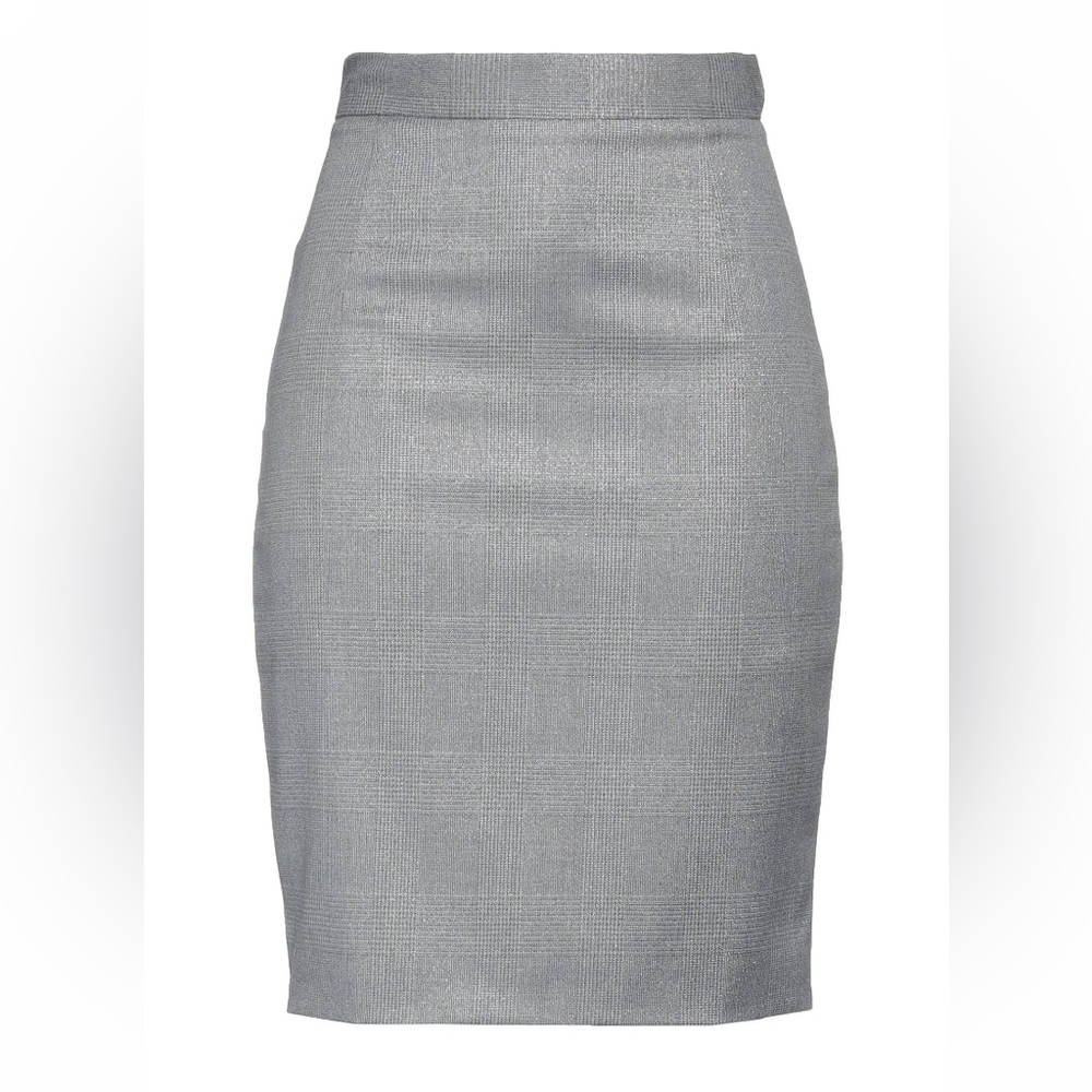 NWT Dondup Plaid Sliver Skirt, size 4 US / 40 IT, $200